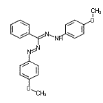 CAS 登录号：14936-32-4， (E)-1-(4-甲氧基苯基)-2-[(Z)-[(4-甲氧基苯基)亚肼基](苯基)甲基]二氮烯