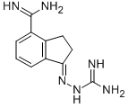 CAS 登录号：149400-88-4， (1E)-1-(二氨基亚甲基亚肼基)-2,3-二氢茚-4-甲脒