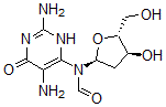 CAS 登录号：149438-16-4， N-(2,5-二氨基-6-氧代-3H-嘧啶-4-基)-N-[(2S,4S,5R)-4-羟基-5-(羟基甲基)四氢呋喃-2-基]甲酰胺