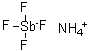 CAS 登录号：14972-90-8， 四氟锑酸铵