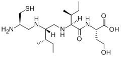 CAS#: 149756-20-7, 2-[[2-[[2-[(2-Amino-3-Sulfanylpropyl)Amino]-3-Methylpentyl]Amino]-3-Methylpentanoyl]Amino]-4-Hydroxybutanoic Acid