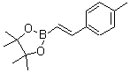 CAS 登录号：149777-84-4， 4,4,5,5-四甲基-2-[(E)-2-(4-甲基苯基)乙烯基]-1,3,2-二氧硼戊环