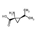 CAS 登录号：149811-53-0， (1S,2R)-1-氨基-2-异丙基环丙烷羧酸