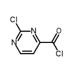 CAS 登录号：149849-93-4， 2-氯-4-嘧啶羰基氯化物