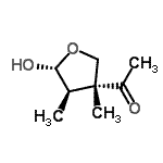 CAS#: 150097-18-0, 1-[(3R,4R,5R)-5-Hydroxy-3,4-Dimethyltetrahydro-3-Furanyl]Ethanone