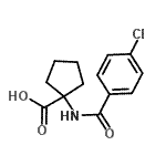 CAS#: 15026-82-1, 1-[(4-Chlorobenzoyl)Amino]Cyclopentanecarboxylic Acid