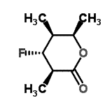 CAS 登录号：150418-20-5， (3R,4R,5S,6R)-4-氟-3,5,6-三甲基四氢-2H-吡喃-2-酮