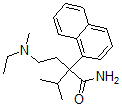 CAS 登录号：1505-90-4， alpha-[2-[乙基(甲基)氨基]乙基]-alpha-异丙基-1-萘乙酰胺