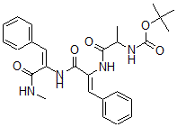 CAS#: 150529-59-2, Tert-Butyl N-[1-[[(Z)-3-[[(E)-3-Methylamino-3-Oxo-1-Phenylprop-1-En-2-Yl]Amino]-3-Oxo-1-Phenylprop-1-En-2-Yl]Amino]-1-Oxopropan-2-Yl]Carbamate