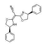 CAS#: 150639-33-1, (2E)-[(4S)-4-Phenyl-4,5-Dihydro-1,3-Oxazol-2-Yl][(4S)-4-Phenyl-1,3-Oxazolidin-2-Ylidene]Acetonitrile