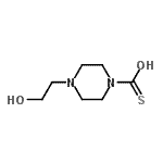 CAS#: 150718-72-2, 4-(2-Hydroxyethyl)-1-piperazinecarbothioic S-acid