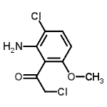 CAS 登录号：150805-98-4， 1-(2-氨基-3-氯-6-甲氧基苯基)-2-氯乙烷酮