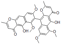 CAS#: 15085-74-2, 5,5'-Dihydroxy-6,6',8,8'-Tetramethoxy-2,2'-Dimethyl-7,10'-Bi[4H-Naphtho[2,3-b]Pyran]-4,4'-Dione