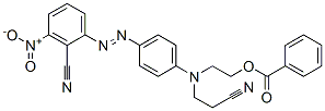 CAS 登录号：15087-70-4， 2-[[4-[(2-氰基-3-硝基苯基)偶氮]苯基](2-氰基乙基)氨基]乙基苯甲酸酯
