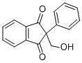 CAS#: 151-88-2, 2-(Hydroxymethyl)-2-Phenylindene-1,3-Dione