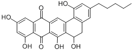 CAS#: 151013-38-6, (-)-5,6-Dihydro-1,6,7,9,11-Pentahydroxy-3-Pentylbenzo(a)Naphthacene-8,13-Dione