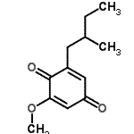 CAS 登录号：15116-12-8， 2-甲氧基-6-(2-甲基丁基)-1,4-苯醌