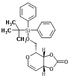 CAS#: 151265-18-8, 2,6-Anhydro-5-Deoxy-1-O-[(2-Methyl-2-Propanyl)(Diphenyl)Silyl]-3,4-O-(Oxomethylene)-D-Arabino-Hex-5-Enitol