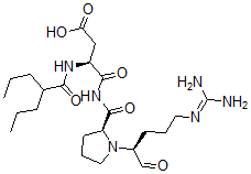 CAS#: 151275-15-9, (3S)-4-[[(2S)-1-[(2S)-5-(Diaminomethylideneamino)-1-Oxopentan-2-Yl]Pyrrolidine-2-Carbonyl]Amino]-4-Oxo-3-(2-Propylpentanoylamino)Butanoic Acid