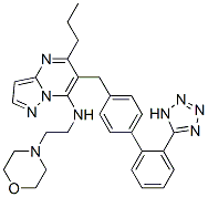 CAS#: 151327-04-7, N-(2-Morpholin-4-Ylethyl)-5-Propyl-6-[[4-[2-(2H-Tetrazol-5-Yl)Phenyl]Phenyl]Methyl]Pyrazolo[5,1-b]Pyrimidin-7-Amine