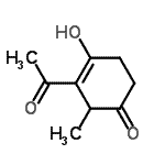 CAS 登录号：151359-31-8， 3-乙酰基-4-羟基-2-甲基-3-环己烯-1-酮