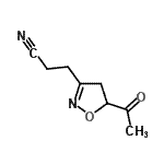 CAS 登录号：151373-32-9， 3-(5-乙酰基-4,5-二氢-1,2-恶唑-3-基)丙腈