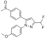 CAS 登录号：151506-44-4， 3-(二氟甲基)-1-(4-甲氧基苯基)-5-(4-甲基亚磺酰苯基)吡唑