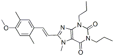 CAS#: 151539-39-8, 8-[(E)-2-(4-Methoxy-2,5-Dimethylphenyl)Ethenyl]-7-Methyl-1,3-Dipropylpurine-2,6-Dione