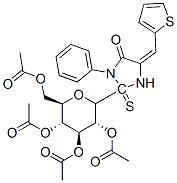CAS#: 151731-16-7, [(2R,3R,4S,5R,6S)-3,5-Diacetyloxy-2-(Acetyloxymethyl)-6-[(4E)-5-Oxo-1-Phenyl-4-(Thiophen-2-Ylmethylidene)Imidazol-2-Yl]Sulfanyloxan-4-Yl] Acetate