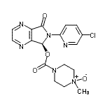 CAS 登录号：151851-70-6， (5S)-6-(5-氯-2-吡啶基)-7-氧代-6,7-二氢-5H-吡咯并[3,4-b]吡嗪-5-基4-甲基-1-哌嗪羧酸酯4-氧化物