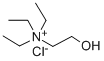 CAS#: 152-22-7, Triethyl-(2-Hydroxyethyl)Azanium Chloride