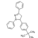 CAS 登录号：152015-93-5， 5-(4-叔-丁基苯基)-1,3-二苯基-4,5-二氢吡唑
