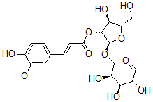 CAS 登录号：152040-94-3， [(2R,3R,4S,5S)-4-羟基-5-(羟基甲基)-2-[(2S,3S,4R)-2,3,4-三羟基-5-氧代戊氧基]四氢呋喃-3-基](E)-3-(4-羟基-3-甲氧基苯基)丙-2-烯酸酯
