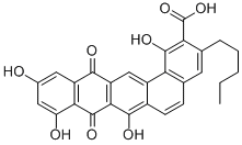 CAS#: 152175-74-1, 8,13-Dihydro-1,7,9,11-Tetrahydroxy-8,13-Dioxo-3-Pentylbenzo(a)Naphthacene-2-Carboxylic Acid