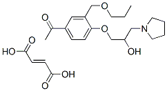 CAS 登录号：152271-08-4， 1-[4-(2-羟基-3-吡咯烷-1-基丙氧基)-3-(丙氧基甲基)苯基]乙酮马来酸盐(2:1)