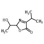 CAS 登录号：152343-09-4， 2-(1-羟基乙基)-4-异丙基-1,3-恶唑-5(2H)-酮