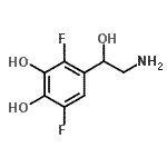 CAS#: 152434-77-0, 4-(2-Amino-1-Hydroxyethyl)-3,6-Difluoro-1,2-Benzenediol
