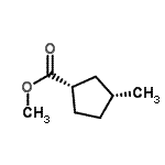 CAS 登录号：152518-87-1， 甲基(1S,3R)-3-甲基环戊烷羧酸酯