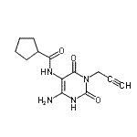CAS#: 152529-71-0, N-[6-Amino-2,4-Dioxo-3-(2-Propyn-1-Yl)-1,2,3,4-Tetrahydro-5-Pyrimidinyl]Cyclopentanecarboxamide