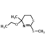 CAS#: 152560-98-0, 4-Ethoxy-4-Methyl-2-(Methylsulfanyl)-5,6-Dihydro-4H-1,3-Thiazine