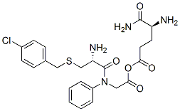 CAS 登录号：152684-55-4， (2S)-2-氨基-5-[[(2R)-2-氨基-3-[(4-氯苯基)甲硫基]丙酰]-[(1R)-2-羟基-2-氧代-1-苯基乙基]氨基]-5-氧代戊酸