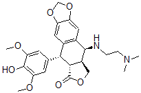 CAS#: 152833-15-3, (5R,5aR,8aS,9S)-9-(2-Dimethylaminoethylamino)-5-(4-Hydroxy-3,5-Dimethoxy-Phenyl)-5a,8,8a,9-Tetrahydro-5H-Isobenzofurano[6,5-f][1,3]Benzodioxol-6-One