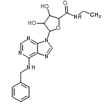 CAS#: 152918-32-6, 5-[6-(Benzylamino)-9H-Purin-9-Yl]-N-Ethyl-3,4-Dihydroxytetrahydro-2-Furancarboxamide