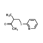 CAS 登录号：153054-51-4， 3-甲基-4-(2-吡啶基硫基)-2-丁酮