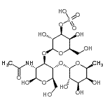 CAS#: 153088-71-2, 6-Deoxy-alpha-L-Galactopyranosyl-(1->4)-[3-O-Sulfo-beta-D-Galactopyranosyl-(1->3)]-2-Acetamido-2-Deoxy-beta-D-Glucopyranose