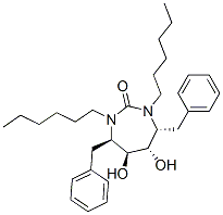 CAS#: 153181-39-6, (4R,5S,6S,7R)-1,3-Dihexyl-5,6-Dihydroxy-4,7-Bis(Phenylmethyl)-1,3-Diazepan-2-One