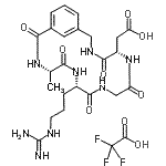 CAS 登录号：153381-95-4， [(5S,11S,14S)-11-(3-亚氨基甲酰胺基丙基)-14-甲基-4,7,10,13,16-五氧代-3,6,9,12,15-五氮杂双环[15.3.1]二十一-1(21),17,19-三烯-5-基]乙酸三氟乙酸盐(1:1)
