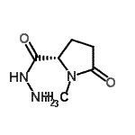 CAS 登录号：153440-30-3， (2S)-1-甲基-5-氧代-2-吡咯烷甲酰肼