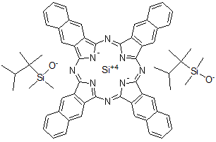 CAS 登录号：153454-02-5， 二(二甲基三甲基丙基硅烷基氧基)硅 2,3-萘酞菁