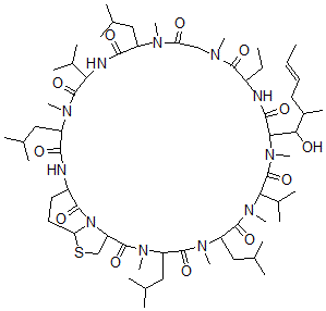 CAS 登录号：153475-57-1， 三环环孢菌素A